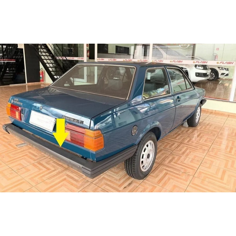 Parachoque Traseiro Voyage até 1986 Grafite Sem Furo com Ponteiras Novo