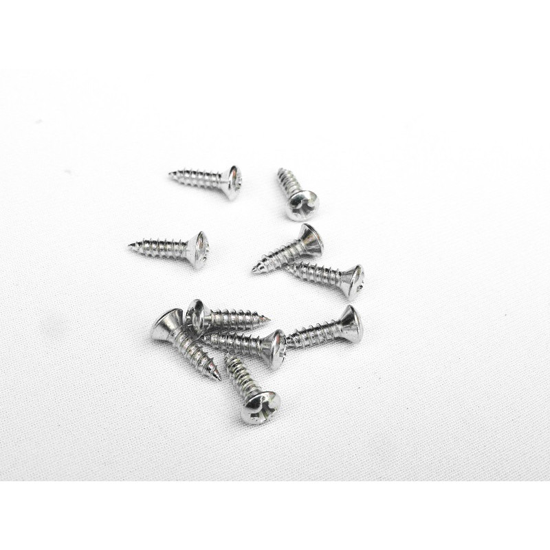 Parafuso Cabeça Cônica Phillips 3,6 x 13mm Auto Atarraxante Zincado Jogo