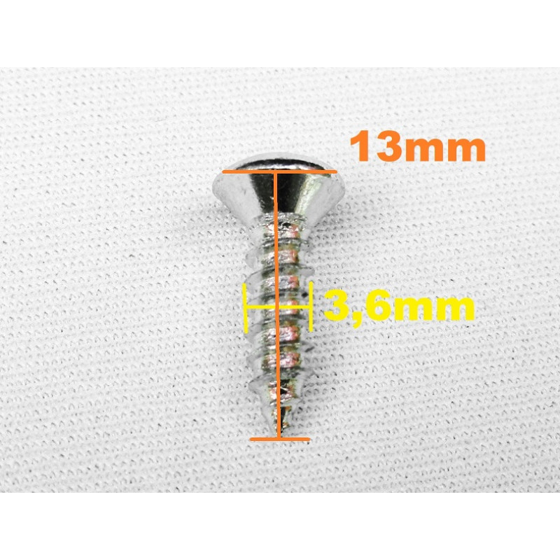 Parafuso Cabeça Cônica Phillips 3,6 x 13mm Auto Atarraxante Zincado Jogo