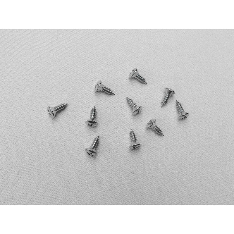 Parafuso Cabeça Cônica Phillips 4,2 x 12 Auto Atarraxante Zincado Jogo c/ 10