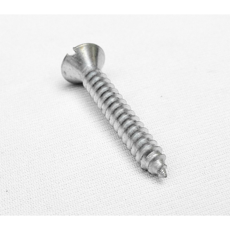 Parafuso Cabeça Cônica Fenda 4,8 x 32mm Auto Atarraxante Zincado Jogo com 10