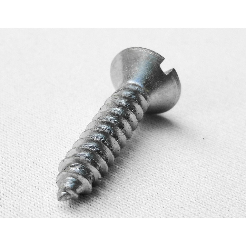 Parafuso Cabeça Cônica Fenda 4,8 x 22mm Auto Atarraxante Zincado Jogo com 10