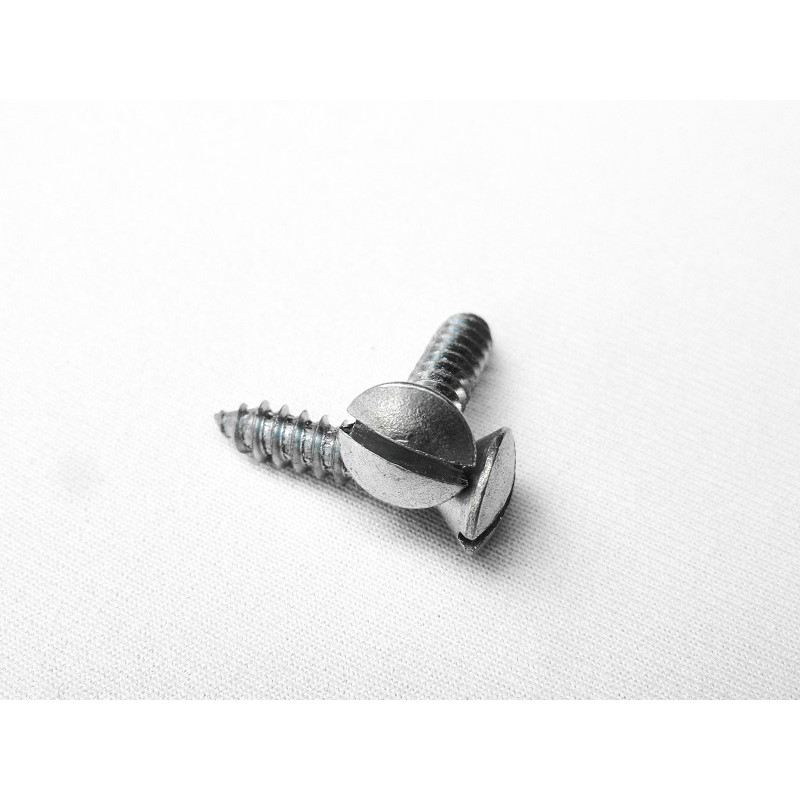 Parafuso Cabeça Cônica Fenda 4,8 x 22mm Auto Atarraxante Zincado Jogo com 10