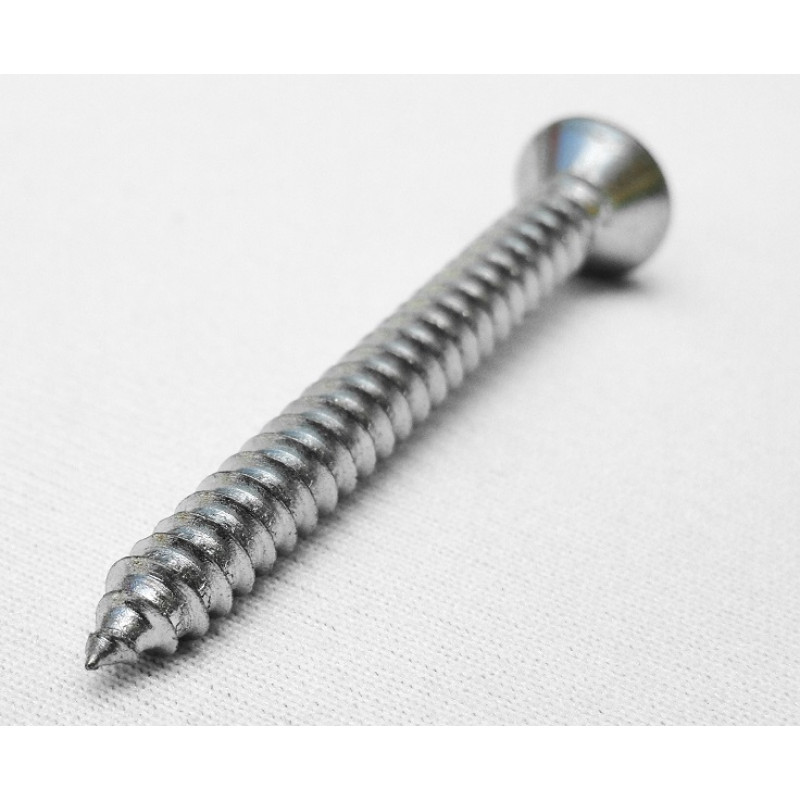 Parafuso Cabeça Cônica Phillips 4,8 x 46mm Auto Atarraxante Zincado Jogo com 10