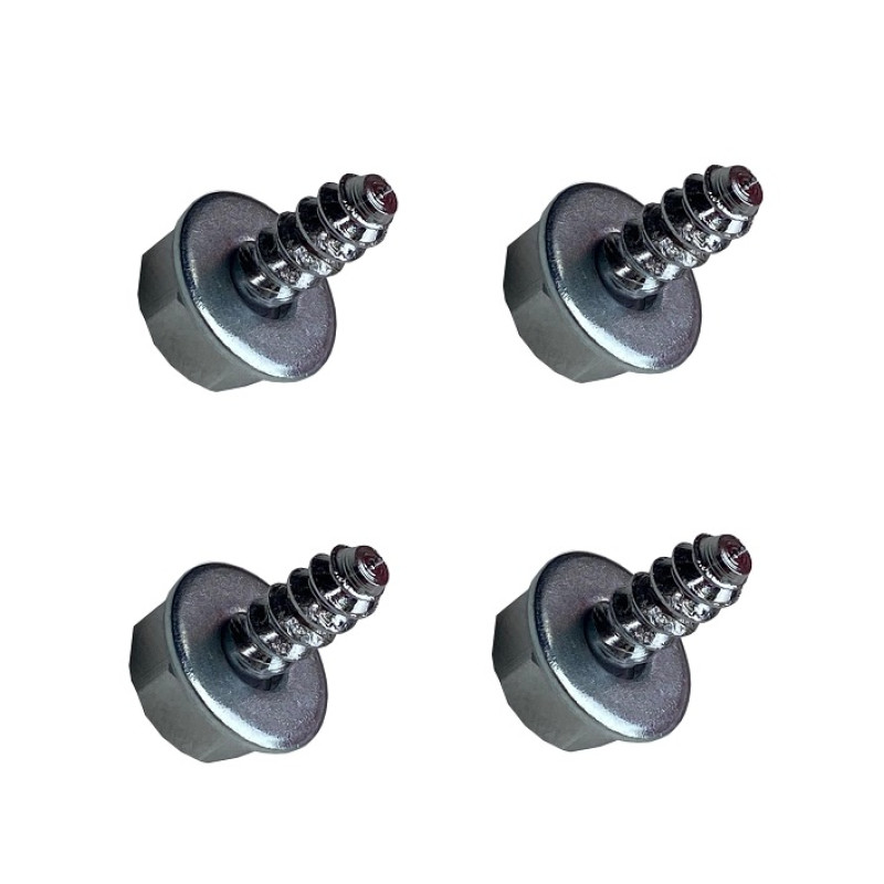 Parafuso Placa Logo Ford Resinado Preto Jogo com 4