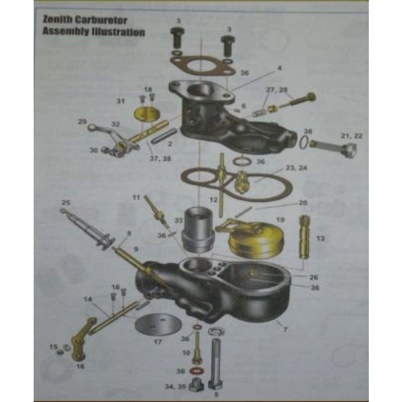 Parafuso Gicle Carburador Zenith Ford 28 à 31 Importado