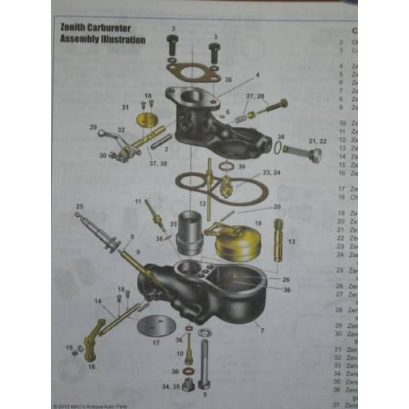 Peça Carburador Parafuso Inferior Ford 28 à 29 Importado