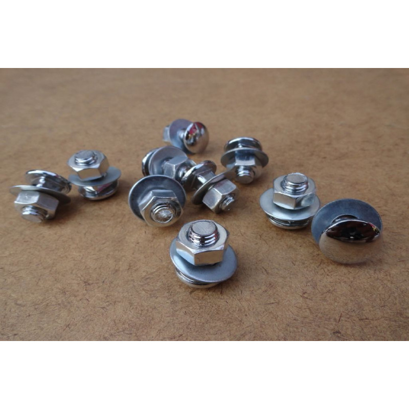 Parafuso Cromado Parachoque Fusca 77 à 96 - Jogo