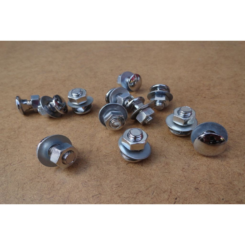 Parafuso Parachoque Dianteiro e Traseiro Fusca 71 à 76 - Jogo