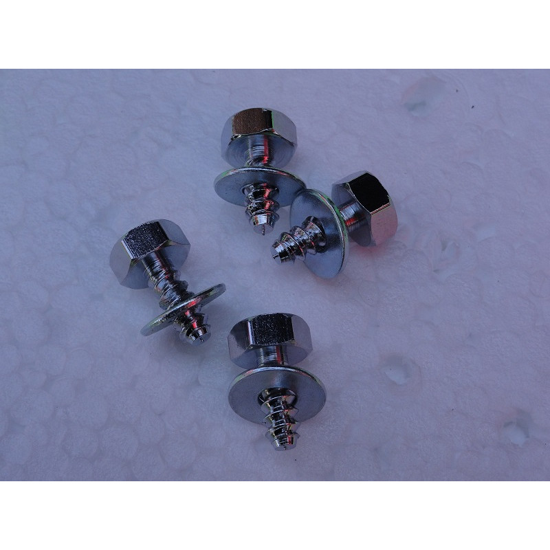 Parafuso Placa Logo Chevrolet Gm Resinado Jogo com 4