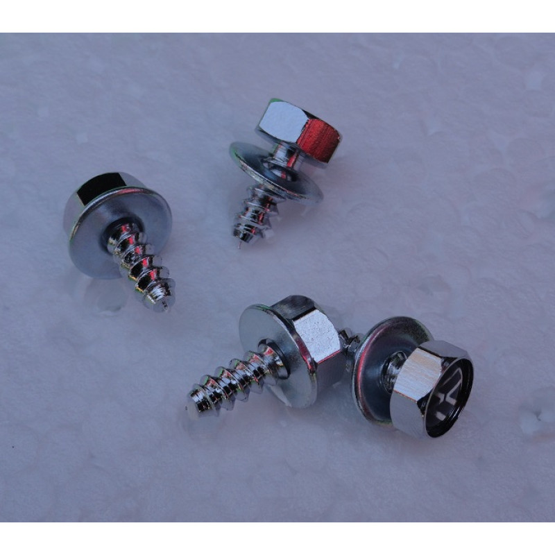 Parafuso Placa Logo Volkswagen Resinado Jogo com 4