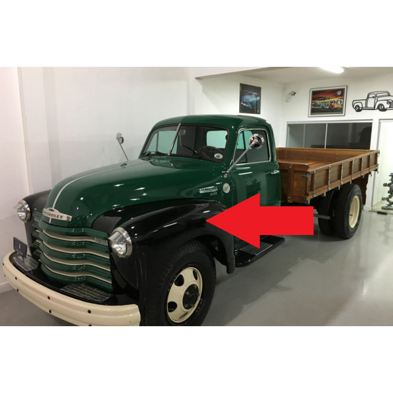 Paralama Dianteiro Esquerdo Caminhão Chevrolet 6400 Boca de Sapo 47 53 