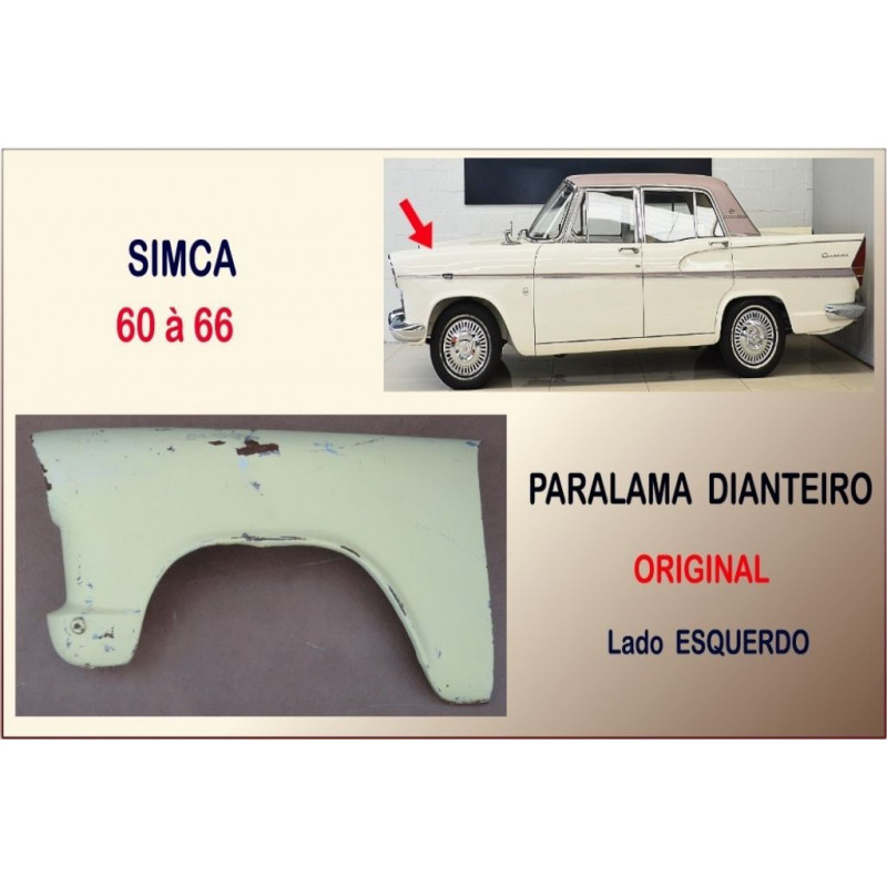Paralama Dianteiro Simca 60 à 66 Original Esquerdo