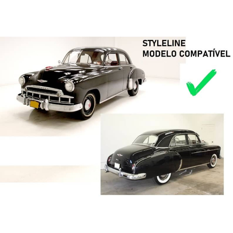 Borracha Parabrisa Chevrolet Styleline 49 À 52 S/ Friso - Pontiac, Oldsmobile