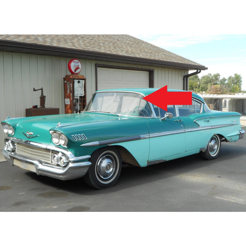 Parabrisa Incolor Bel Air 1958 4 Portas Com Coluna Novo