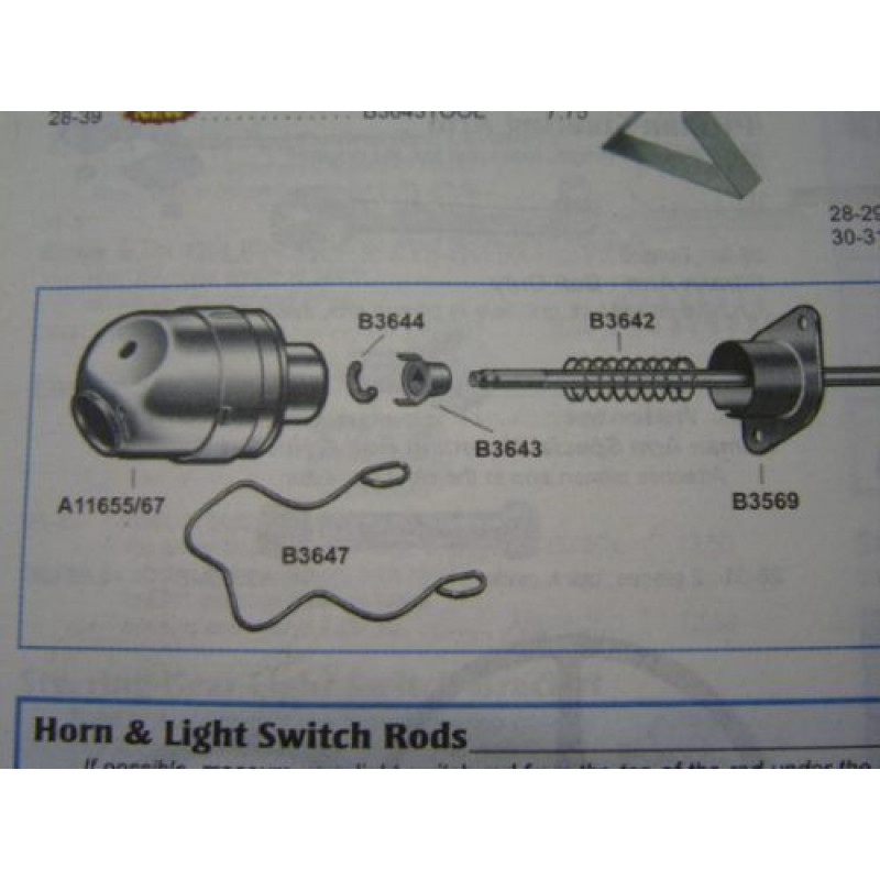 Trava Chave de Luz Ford 28 à 39