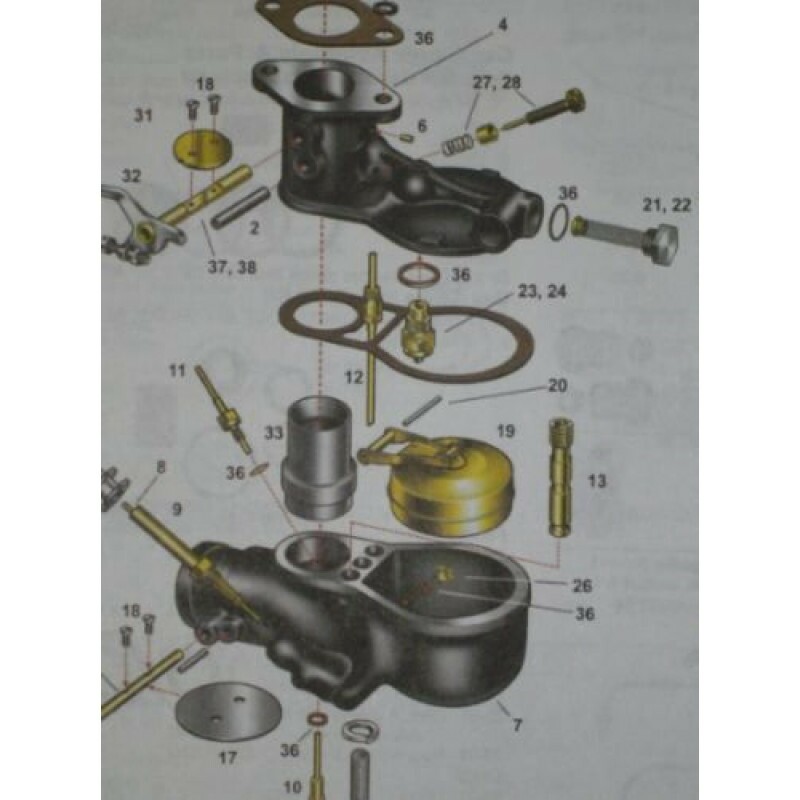 Peça Carburador Ford 28 à 31 Importado