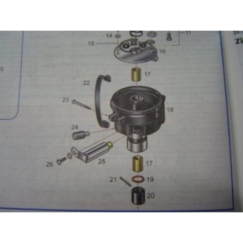 Peça Distribuidor Bucha Bronze 5/8 28 à 34