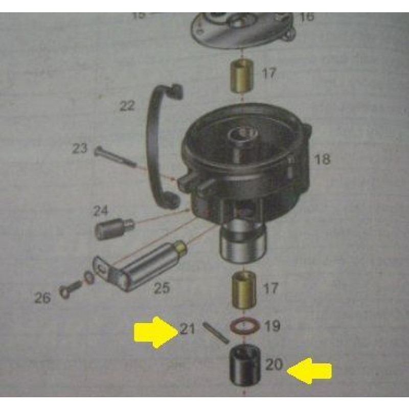Peça Distribuidor Ford 28 à 34 Importado