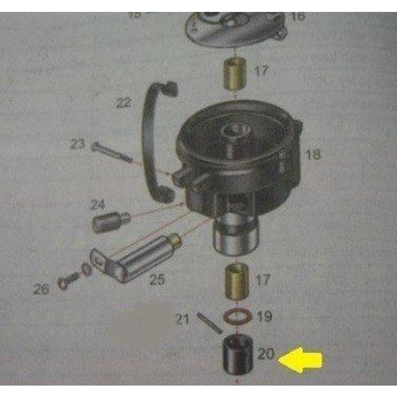 Peça Distribuidor Ford 28 à 34 Importado