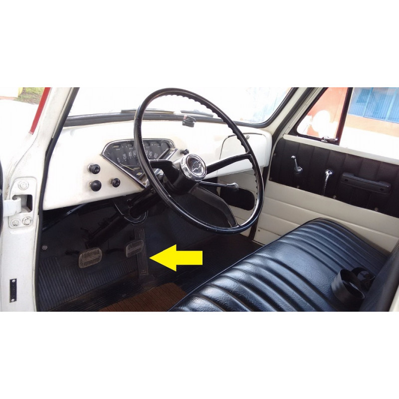 Pedal Acelerador Emborrachado Chevrolet Brasil 3100 6500 1958 a 1963