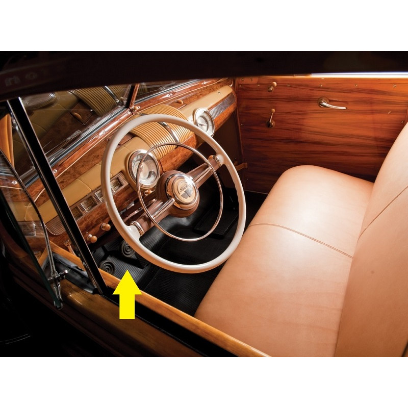 Pedal Freio Ou Embreagem Ford e Mercury Automóvel 1941 a 1948 Emborrachado - Unitário