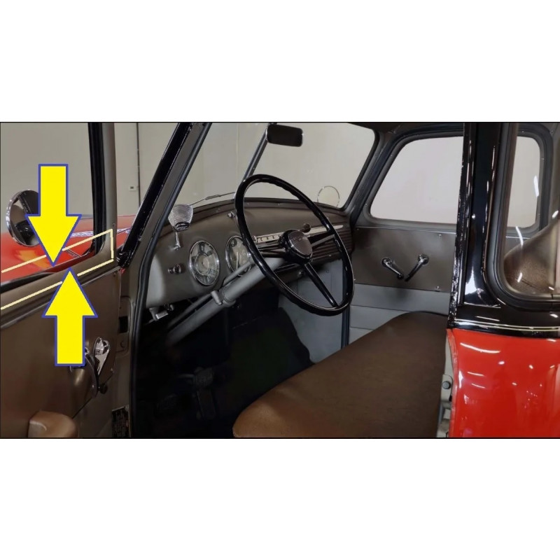 Pestana da Porta Interna e Externa Pick Up Sem Quebra Vento com Friso Jogo