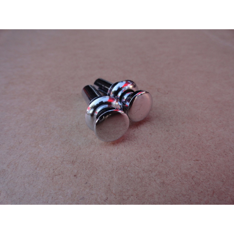 Pino Trava Da Porta Cromado Ford Com Anel - Par