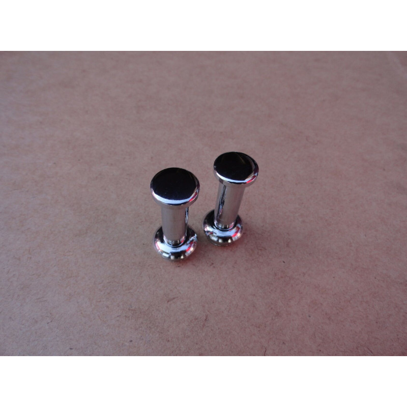 Pino Trava Da Porta Cromado Ford Com Anel - Par