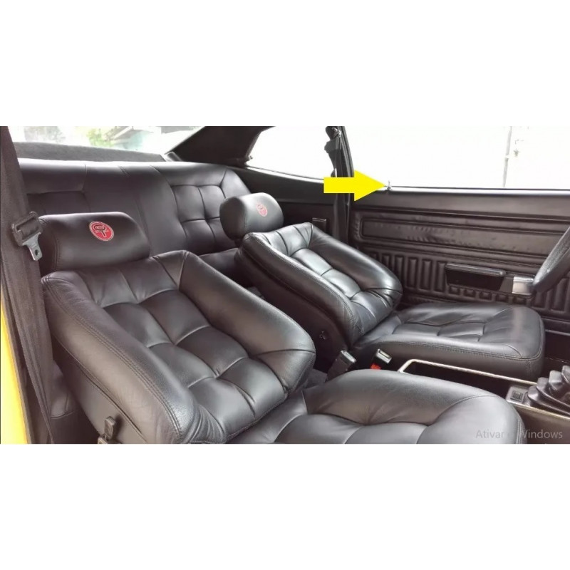 Pino Trava Da Porta Cromado Ford Com Anel - Par