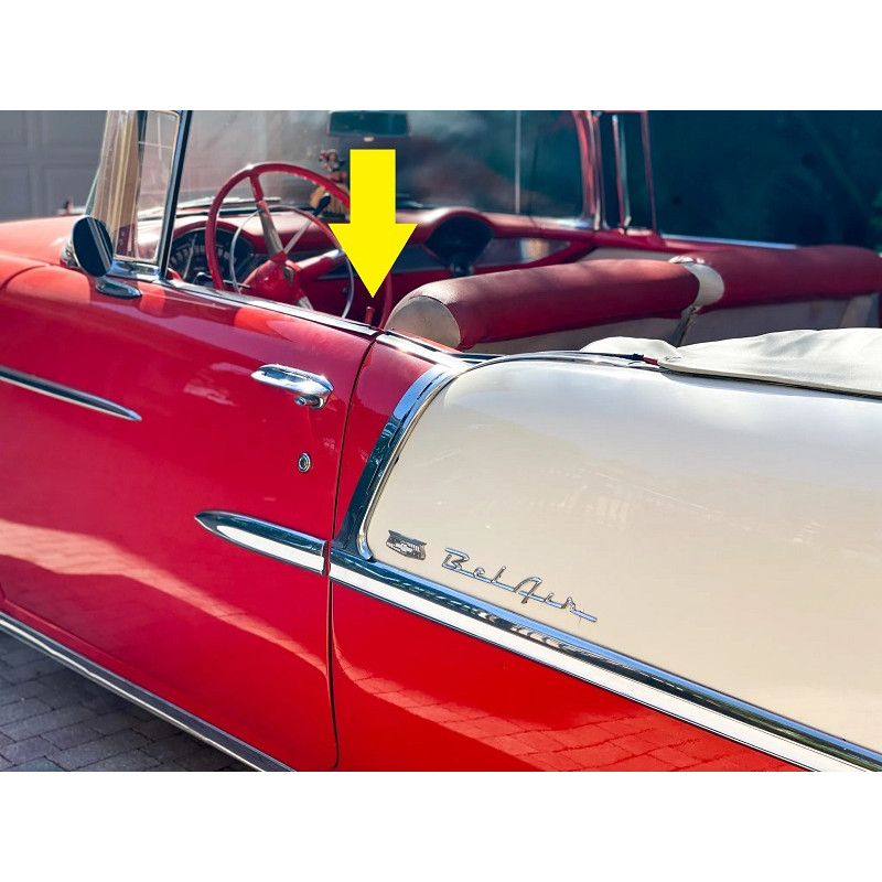 Pino Trava Porta Vermelho Chevrolet 1941 a 1960 Bel Air Impala - Par