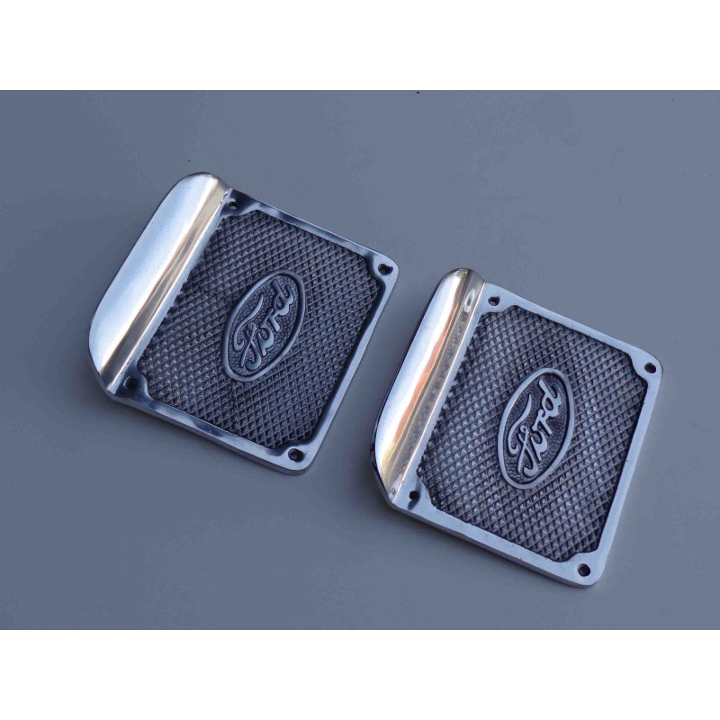 Pisadeira do Estribo Ford F-1 e F-100 Alumínio Polido - Par