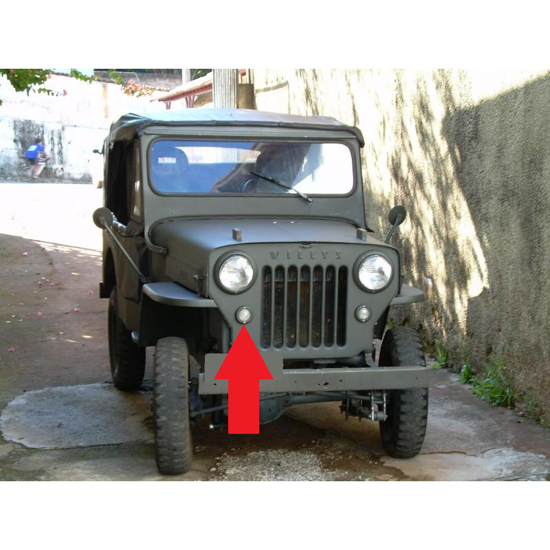 Pisca Dianteiro Direito Jeep Willys CJ3 CJ5 Original Usado Unitário 