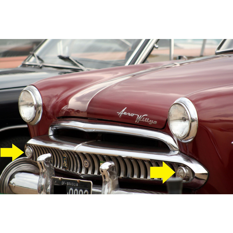 Pisca Dianteiro Aero Willys Lente Plástica - Par