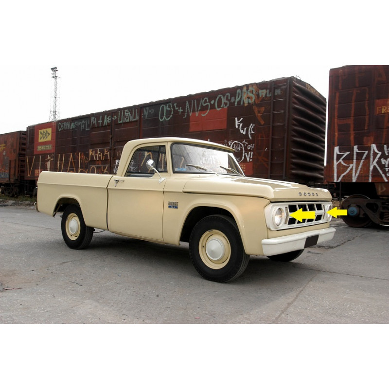 Pisca Dianteiro Dodge D100 D400 D950 Canavieiro Alumínio Fundido - Par