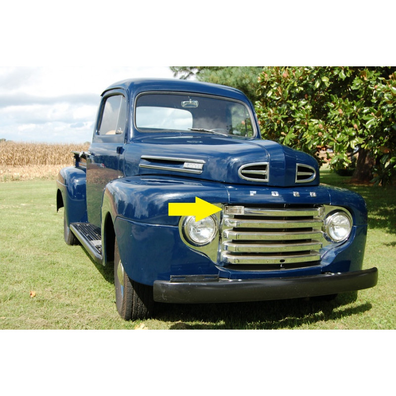 Pisca Dianteiro Ford F-1 1948 a 1950 Reprodução Alumínio Novo - Par