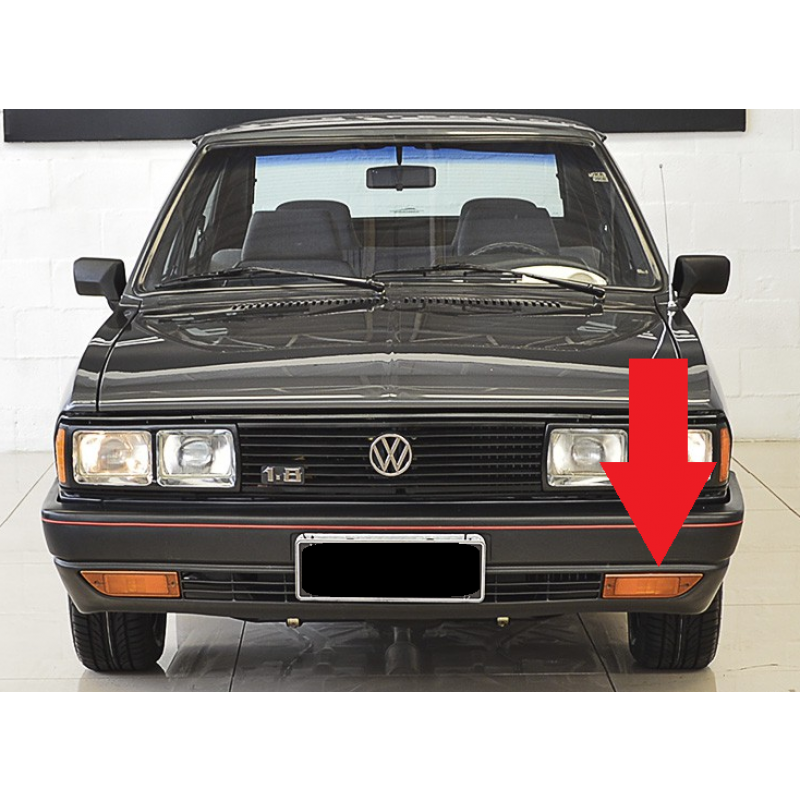 Pisca Dianteiro Inferior Esquerdo Passat Pointer 85 à 88 Âmbar Laranja Novo 