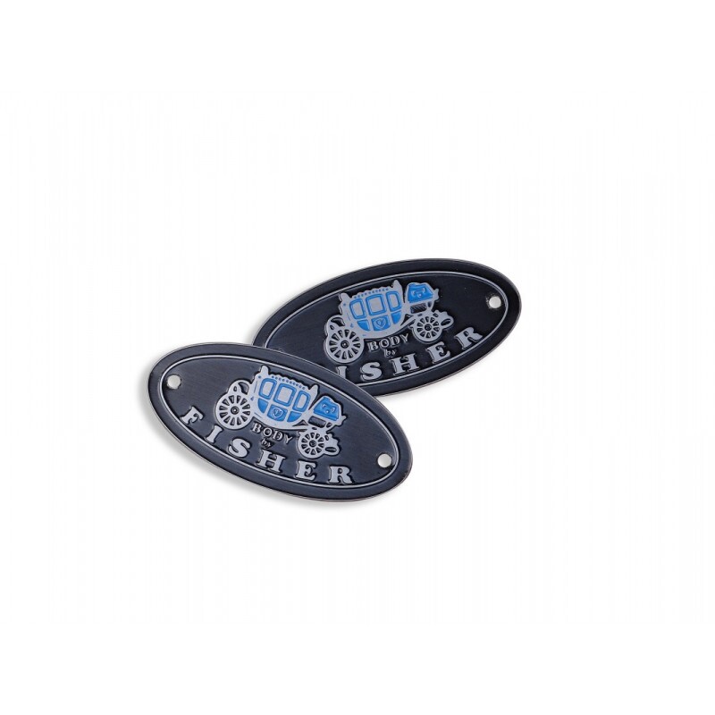 Plaqueta Emblema Body By Fisher Chevrolet Cadillac Pontiac Buick Oldsmobile