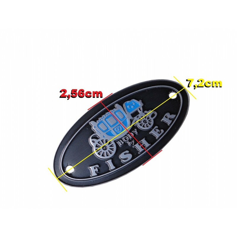 Plaqueta Emblema Body By Fisher Chevrolet Cadillac Pontiac Buick Oldsmobile