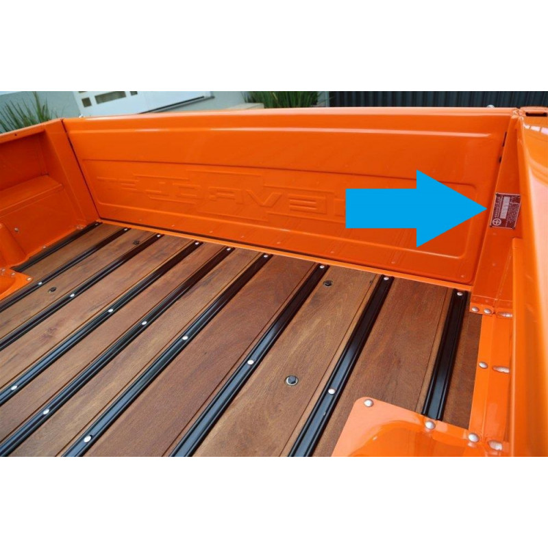 Plaqueta de Identificação da Caçamba Brasinca Nova