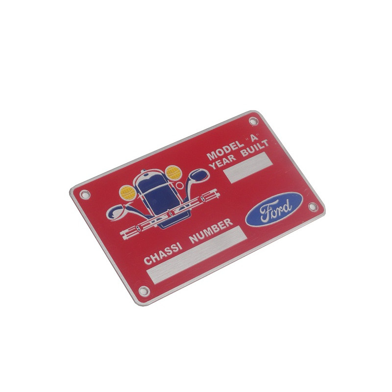 Plaqueta Identificação Chassis Ford Model A 1928 A 1931