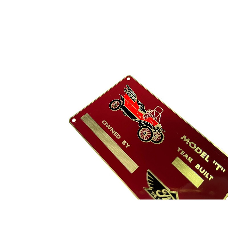 Plaqueta Identificação Proprietário Owned By Ford Model T 1909 A 1927