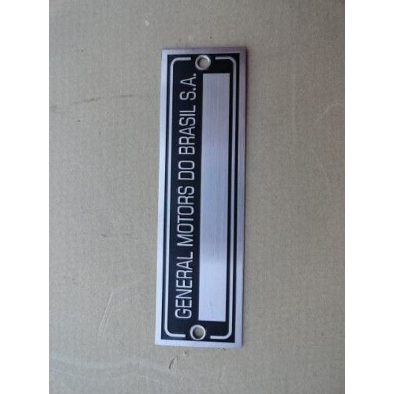 Plaqueta Numeração Chassi