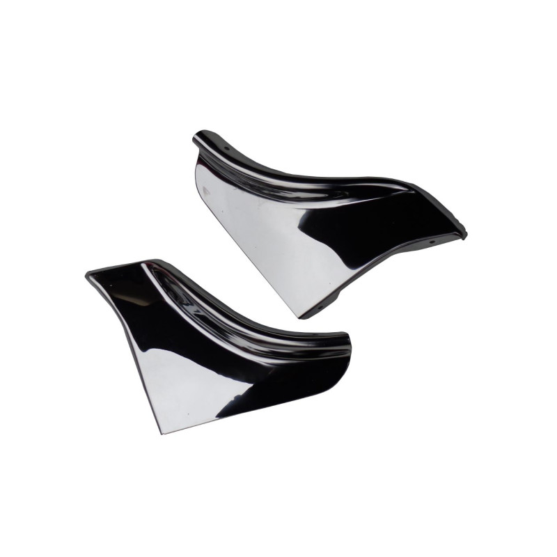 Polaina Saia Traseira Inox Chevrolet Bel Air Impala 1958 - Par