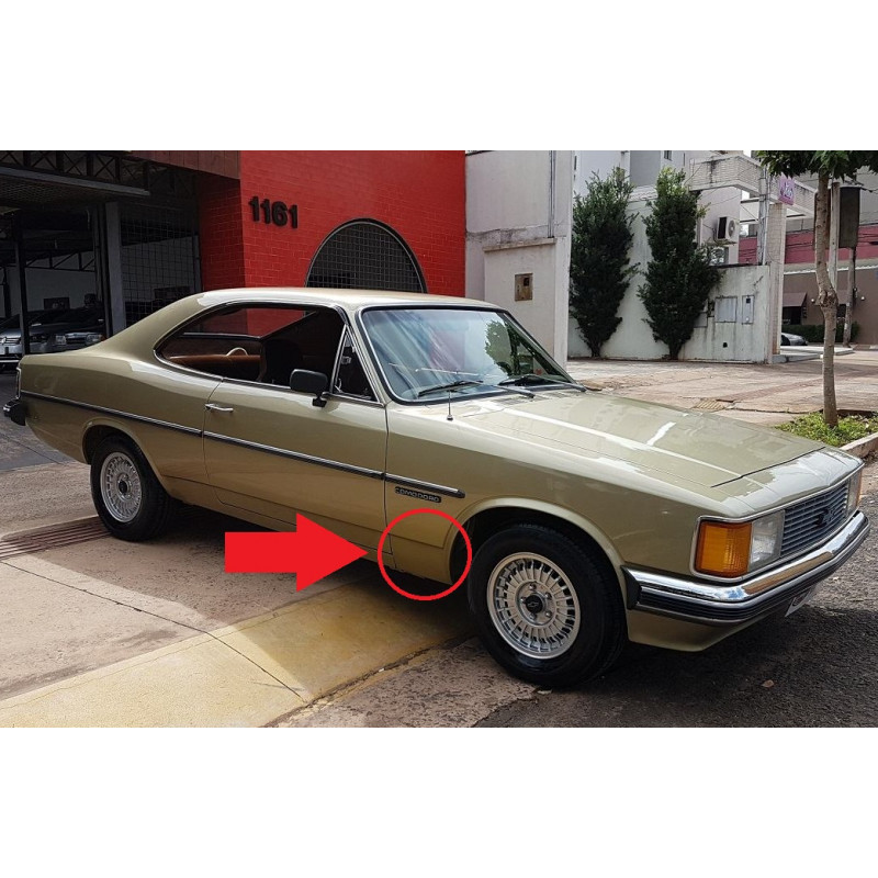 Ponta Traseira Paralama Dianteiro Direito Opala Caravan 80 em Diante