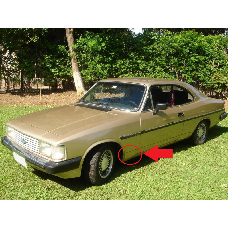 Ponta Traseira Paralama Dianteiro Esquerdo Opala Caravan 80 em Diante