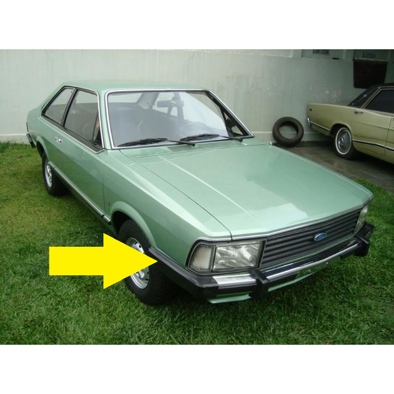 Ponteira Dianteira Direita Longa do Parachoque Corcel II Belina II Original Nova