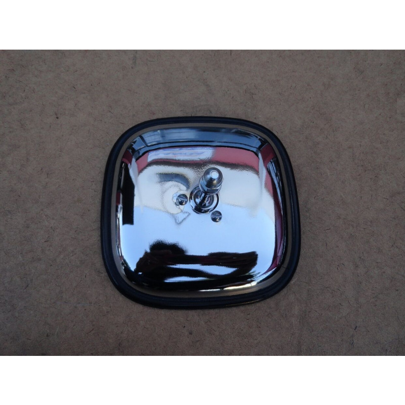Retrovisor Externo Quadrado Cromado