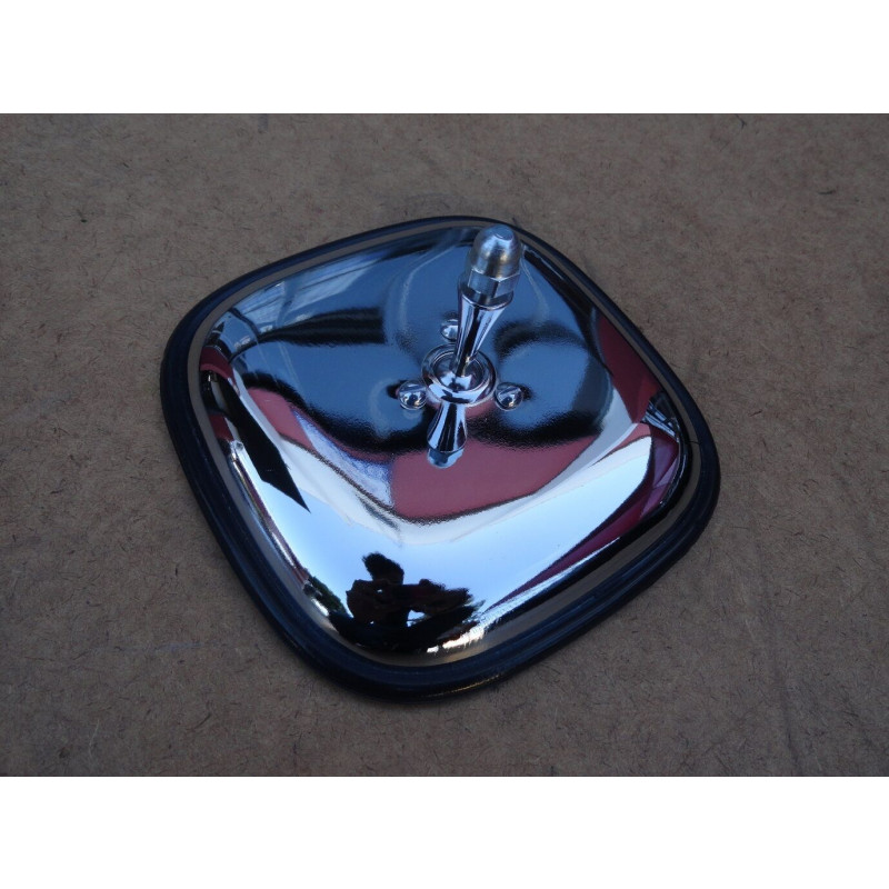 Retrovisor Externo Quadrado Cromado