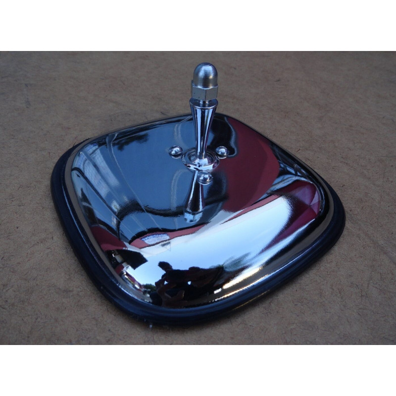 Retrovisor Externo Quadrado Cromado